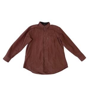 Woolrich Rust Heather Button Up Flannel Shirt US Men's XL